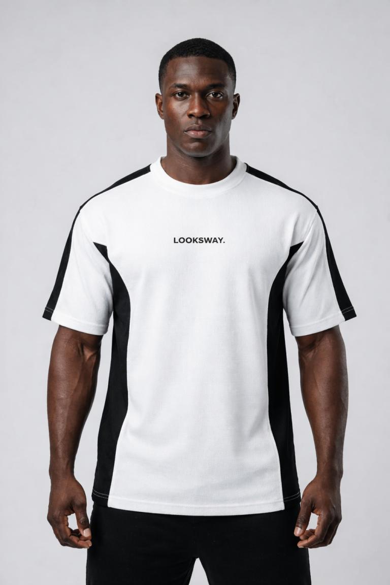 Contrast Crewneck Tee in Sri Lanka